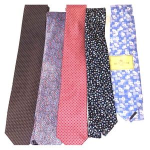 Lot of six ties